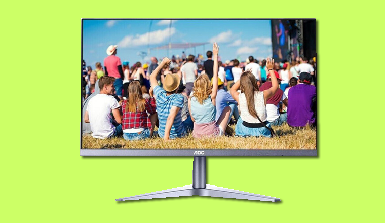 AOC27寸高清顯示器，直面平顯示器